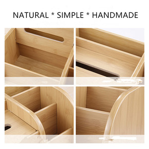 Caja de Almacenamiento de Papel Tisú de Gran Capacidad, Ecológica, Minimalista, Brillante, de Madera, para Escritorio, Oficina, Hogar - Product Image 6