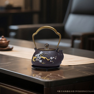 Ensemble de théière en fer Aomei avec couvercle, style chinois, pour cérémonie du thé, cadeau de bureau - Product Image 2