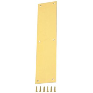 Protecteur de <span class=keywords><strong>porte</strong></span> commerciale en acier inoxydable <span class=keywords><strong>à</strong></span> vis, plaque de protection <span class=keywords><strong>pour</strong></span> portes extérieures - Product Image 3