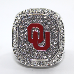 Bague <span class=keywords><strong>de</strong></span> championnat <span class=keywords><strong>de</strong></span> rugby <span class=keywords><strong>de</strong></span> la Big 12 League, Oklahoma Sooners, en alliage personnalisé, hip-hop, vente en gros, 2015 - Product Image 3