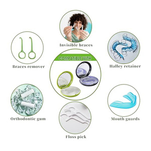 Portable Retainer Case Clear Aligner Storage Box Travel Toothbrush Cleaner Oral Hygiene Organizer - Product Image 5