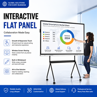 Pizarra Interactiva Inteligente ZGS con Logotipo Personalizado OEM ODM 4K, Pantalla Táctil de 20 Puntos, Pizarra Electrónica de 55 Pulgadas con Android y Windows