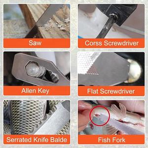 Multitool Hammer AXE <span class=keywords><strong>Camping</strong></span> Gear Accessories Survival Kits Multifunction Tool Portable Folding Wood Handle Stainless Steel - Product Image 3