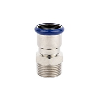 Adaptateur de raccordement à filetage mâle SS316L profil M homologué WRAS 35 R1, fourni par l'usine pour l'utilisation de l'eau portable, raccord à sertir pour plomberie