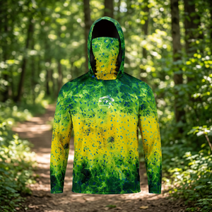 Maillot de pêche pour homme à manches longues, imprimé sur mesure, séchage rapide, coupe-vent, respirant, vêtement d'extérieur avec protection UPF50+ et fonction imperméable - Product Image 1