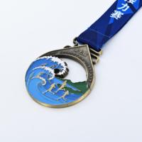 Personalisierte Logo-Metallmedaille mit Weichem Emaille, Hochwertige Teambuilding-Medaille für Outdoor-Herausforderungen