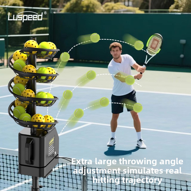 Universal Toss & Self-Service Training Machine for Pickleball, Beach Balls & Tennis - Automatic Ball Server