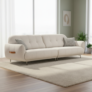 Divano Singolo Convertibile in Tessuto Vellutato con Braccioli Curvi e Imbottitura in Spugna per il Comfort del <span class=keywords><strong>Soggiorno</strong></span> - Product Image 3