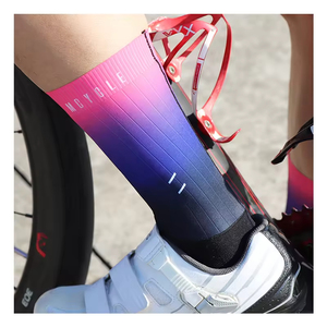 Custom Logo Compression Aero Cycling <b>Socks</b> ODM Factory Direct <b>High</b> Quality Knitted Print Bicycle <b>Socks</b> for Summer - Product Image 1