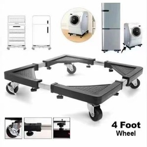 Base móvil para lavadora con 4 ruedas con freno, capacidad de 500 lb, base para lavadora con ruedas de fácil deslizamiento, construcción resistente - Product Image 3
