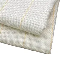 Tissu de tufting blanc brodé en coton avec support en poly pour tapis, tissu de tufting primaire pour pistolet de tufting