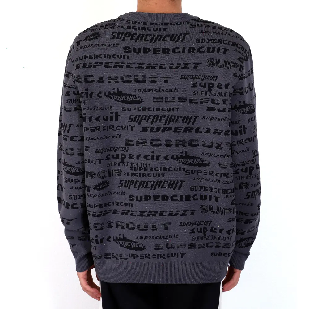 designer individuelle gestrickte pullover herren pullover jacquard buchstabe strickwaren lange Ärmel rundhalsausschnitt lässig pullover strickwaren pullover für herren