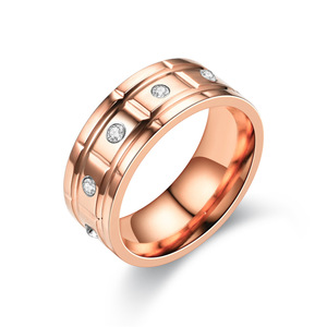 <span class=keywords><strong>Jane</strong></span> <span class=keywords><strong>Eyre</strong></span> 2021 nuevos anillos de boda de compromiso joyería diamante titanio Acero inoxidable pareja anillo - Product Image 1