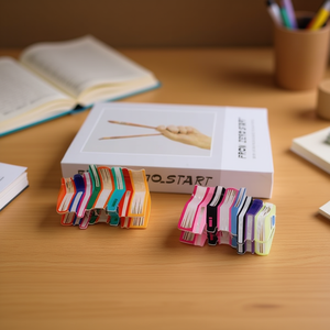 Fermagli per capelli From Zero Start, 600 pezzi, fermagli rettangolari in plastica colorata per donne e ragazze, uso quotidiano, stile semplice - Product Image 2