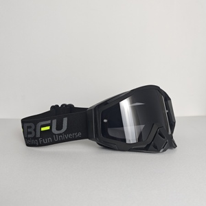 Masque de motocross personnalisé pour moto tout-terrain, protection UV, anti-poussière, léger, verres interchangeables, <span class=keywords><strong>cadre</strong></span> en PC pour l'extérieur - Product Image 1