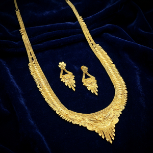 Collares Largos de Moda Chapados en Oro de 14K, 18K, 24K al por Mayor, Collares Largos de Latón con Diseño Tradicional, Conjunto de Joyería - Product Image 1