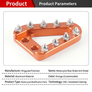 Pédale de frein de moto anodisée durable, fabriquée directement en usine, compatible avec Husqvarna <span class=keywords><strong>KTM</strong></span>, pièces modifiées pour la course tout-terrain - Product Image 4