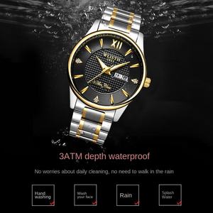 Orologio da Polso Unisex Volis per il Business, Cinturino in Acciaio Inossidabile, Movimento al Quarzo, Calendario, Impermeabile 30M - Product Image 4