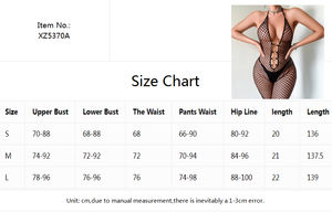Chuangerm En stock Nouveauté 2026 Lingerie combinaison en résille style licou, col en V profond, transparente, avec découpe au niveau du bas, en maille respirante - Product Image 6