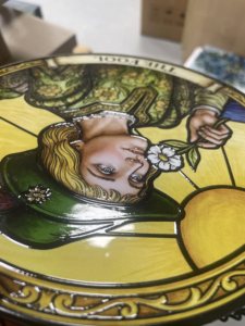 Adorno de Cristal para Ventana con Diseño de Flor de Glicinia, Atrapasueños Art Deco, Decoración para el Hogar, Morado y Azul, Regalo de Cumpleaños para Mujer - Product Image 2