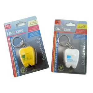 Chăm Sóc Răng Miệng 15 Mét <span class=keywords><strong>Mini</strong></span> Răng Hình Chỉ Nha Khoa Với Keychain - Product Image 3