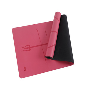 Tapis d'exercice de <span class=keywords><strong>gymnastique</strong></span> à motif personnalisé F1 Tapis de Pilates de fitness antidérapant écologique avec tapis de yoga en PU antidérapants et lavables - Product Image 3