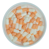 Capsules végétales vides HPMC de différentes couleurs, tailles 000-5, rouges et jaunes, à bords nettoyés, pour végétariens