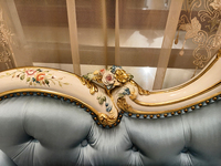 Yips LD-2108-2020 Französisch Serie Hand bemalte Rose Muster Einsitzer Sofa Klassische Luxus Wohn möbel für Wohnzimmer