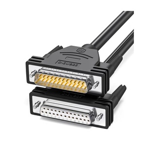 Câble d'extension en plastique à sertir DB25 de 3 pieds pour moniteur M/F D-Sub 25pin Connector Serial Parallel <span class=keywords><strong>Male</strong></span> Female Print Braid Computer - Product Image 3