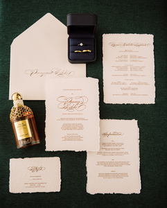 Deckle Edges Papel de algodón hecho a mano Tarjetas de menú de invitación de boda en blanco, Tarjetas de notas comerciales, Cartulina de acompañante, - Product Image 5