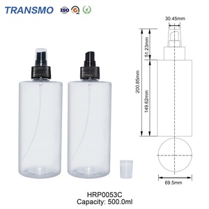 <b>Spray</b> <b>Bottle</b> 500ml Empty for Skin Care <b>Bottles</b> <b>Plastic</b> <b>Spray</b> <b>Bottle</b> Containers Skin Care Packaging Customize - Product Image 2