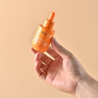Flacon compte-gouttes en verre coloré à épaule plate de 30 ml (1 oz) pour sérum cosmétique, soin de la peau, gouttes pour les yeux, huile essentielle capillaire, avec logo personnalisable