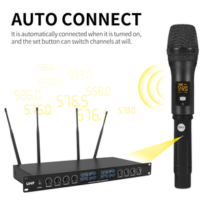 XTUGA YT8 Microfono Wireless Professionale a 8 Canali UHF per Sale Conferenze - Product Image 2