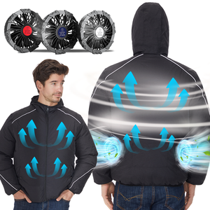 Aria condizionata vestiti fresco cappotto da lavoro vestiti con ventilatore corpo Outdoor gilet di raffreddamento per uomo donna - Product Image 2