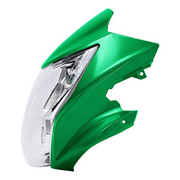 Ensemble de carénage de phare TCMT compatible avec Kawasaki ER6N ER-6N 2012-2016, carénage avant vert pour moto