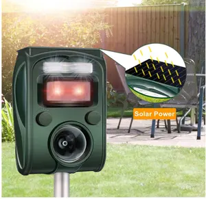 Effective Waterproof Solar Powered Animal Repeller With Ultrasonic Repeller Dayoung Repellent For Bird Wild Boars Foxes Wildlife