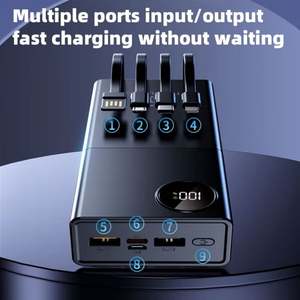 Batería Externa de Polímero de Litio de Alta Calidad, 10K Mah 20K Mah, Carga Rápida de 20W, Micro USB, Portátil, para Uso en Exteriores, para el Mercado Estadounidense - Product Image 3