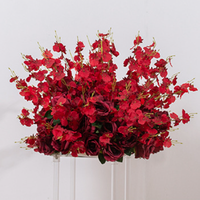 Vente flash - Boule de fleurs d'orchidées faites à la main de 50 cm, centre de table pour mariage, boule de fleurs d'orchidées pour la décoration de table de mariage