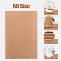 Carnet de croquis personnalisé vintage en gros, reliure agrafée, couverture souple, formats A6/A5/A4/A3, papier kraft, logo imprimé, personnalisable