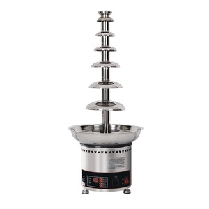 <span class=keywords><strong>Fontaine</strong></span> à chocolat 6 niveaux en acier inoxydable 5kg <span class=keywords><strong>fontaine</strong></span> à chocolat de fête commerciale machine à cascade 110V/220V/240V - Product Image 1