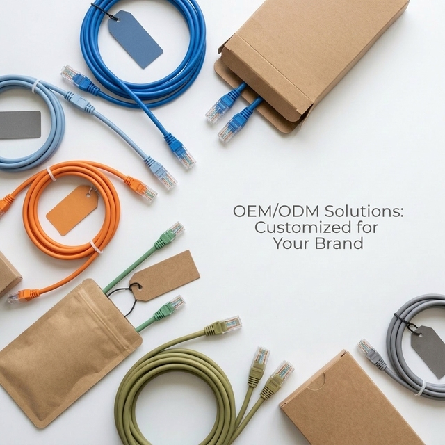EXC High-speed CAT6A 8-Conductor Solid Copper Gigabit Ethernet Cable Home Computers Broadband Network Patch Cables Data Centers