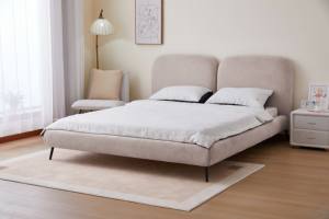 Vente en gros de mobilier moderne et simple pour chambre d'hôtel Lit en bois lit confortable et moelleux - Product Image 2