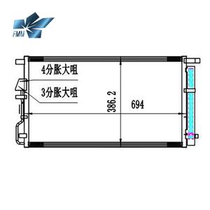 Condensador de Aire Acondicionado 97606D3500 97606-D3500 para HYUNDAI Tucson IX35 KA5301D 940820 358015 512097N - Product Image 6
