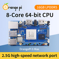 Carte de développement Orange Pi 5 MAX 8 16GB RAM LPDDR5 Rockchip RK3588 M.2 PCIE 2.5G LAN WiFi + BT ordinateur à carte unique