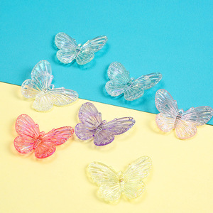 Mini Mariposas Simuladas Artísticas Marca <span class=keywords><strong>CECE</strong></span> Accesorios Hechos a Mano DIY de Plástico para Pinzas de Pelo, Parches, Colgantes para Fundas de Teléfono - Product Image 2