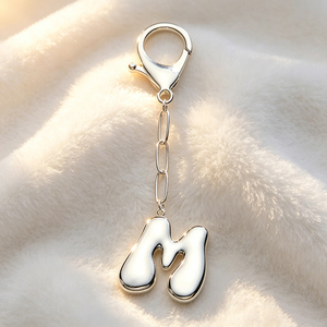 360 Rotation Zinc Alloy Key Ring Holder Personalized <b>Custom</b> Embossed Letter Logo Carabiner <b>Keychain</b> - Product Image 1