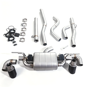 Scarico Catback a Coda di Rondine con Doppia Valvola e Silenziatore Singolo in Acciaio Inox per BMW 116i <span class=keywords><strong>F20</strong></span> 1.5T <span class=keywords><strong>B38</strong></span> e X3 del 2015 - Product Image 5