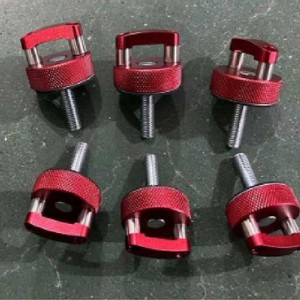 Boulons à anneau en D à dégagement rapide en alliage d'aluminium pour Jeep Wrangler JK JL Hard Top, kit d'outils de réparation et de remplacement, argent - Product Image 3