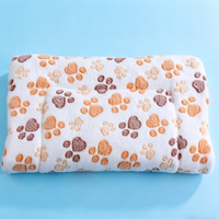 Tapis pour animaux de compagnie en peluche épaisse, pliable, antimicrobien, écologique, durable, avec motif alphabet, pour chiens et chats, utilisable en toutes saisons