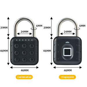 Ngoài trời vân tay tủ khóa điện 6 mật khẩu kỹ thuật số mini an toàn cổng ký túc xá kho ổ khóa - Product Image 3